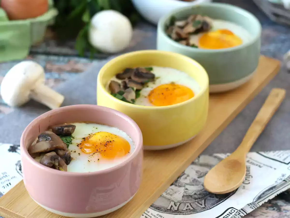 Huevos cremosos al horno con champiñones: una receta rápida y reconfortante - foto 5
