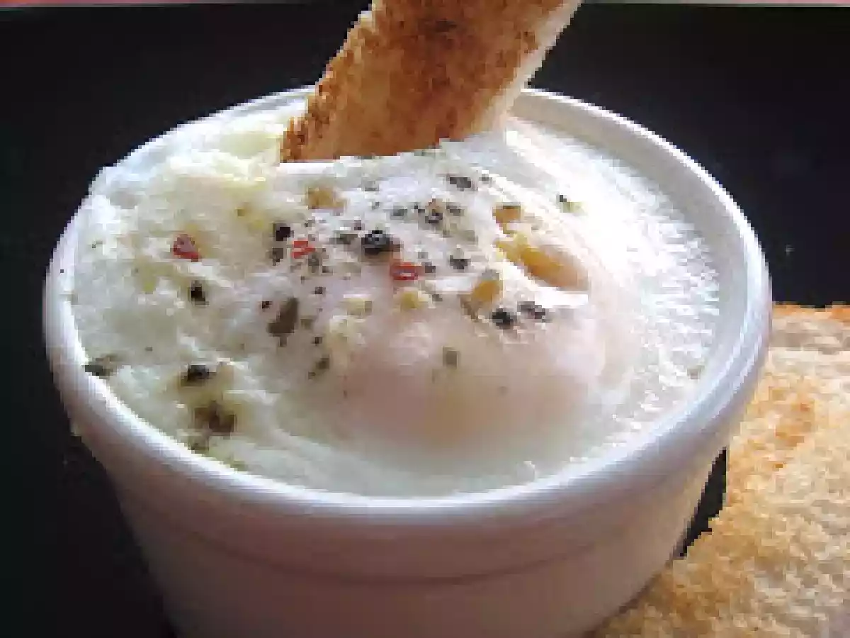 Huevos en cocotte con espinacas