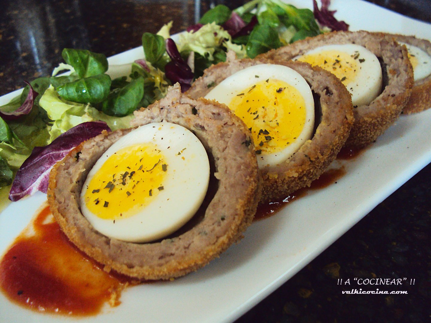 Huevos envueltos, Receta Petitchef