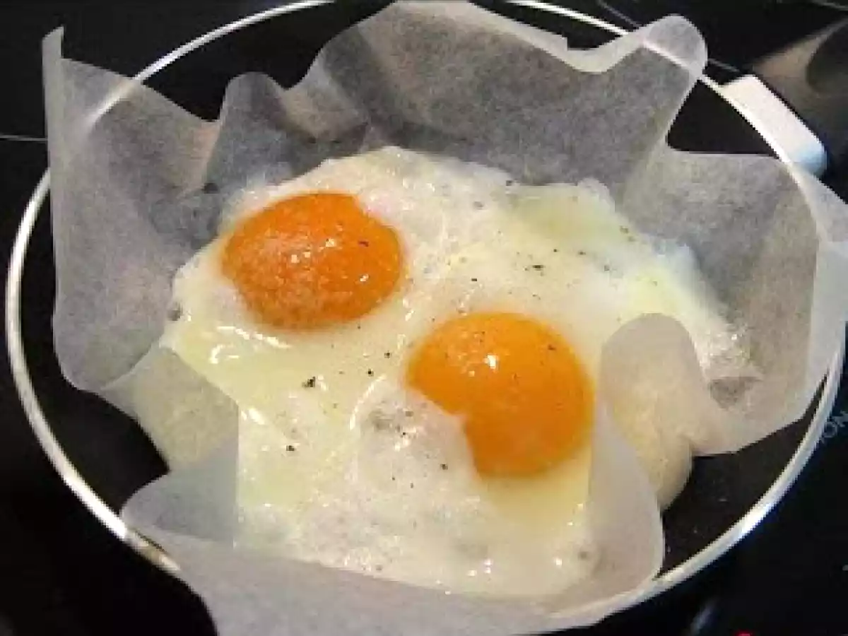 Huevos fritos sin grasa