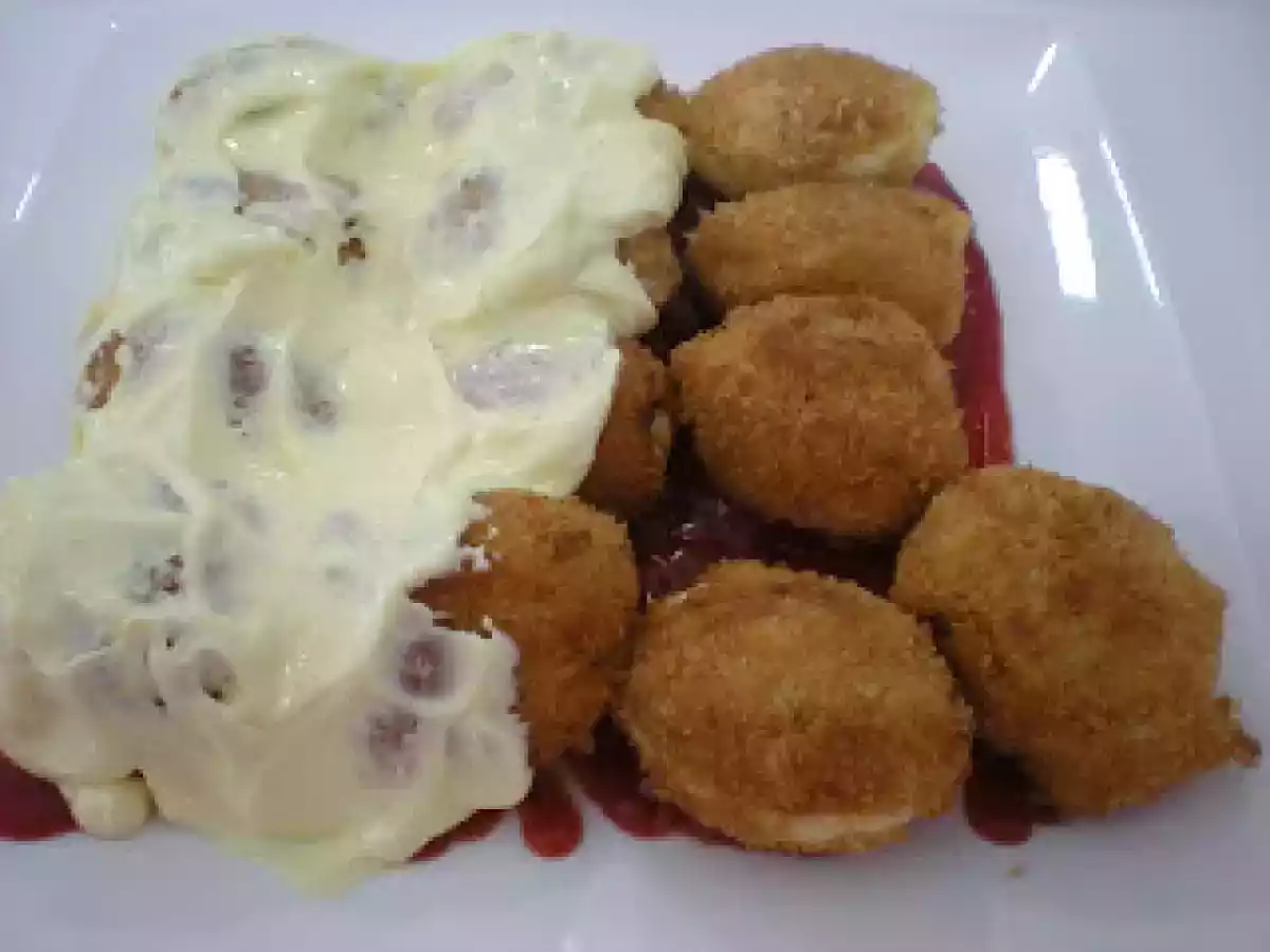 Huevos rellenos de atún y gambas - foto 2