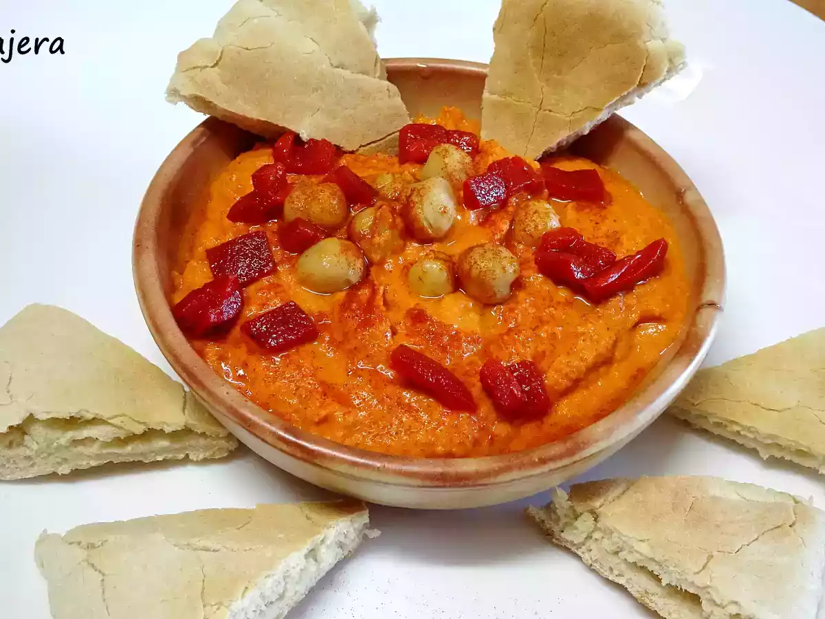 Hummus de pimientos del piquillo