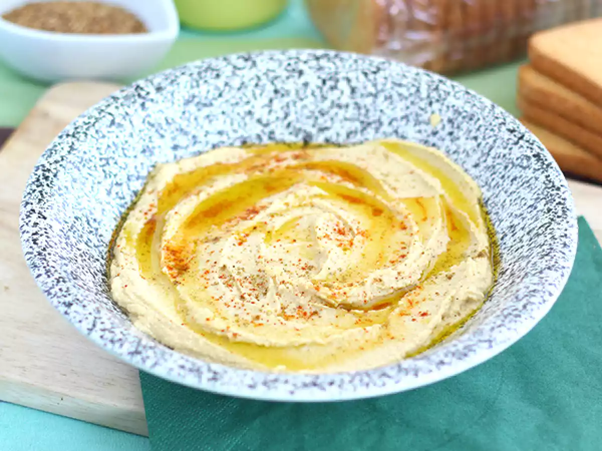 Hummus libanés cremoso