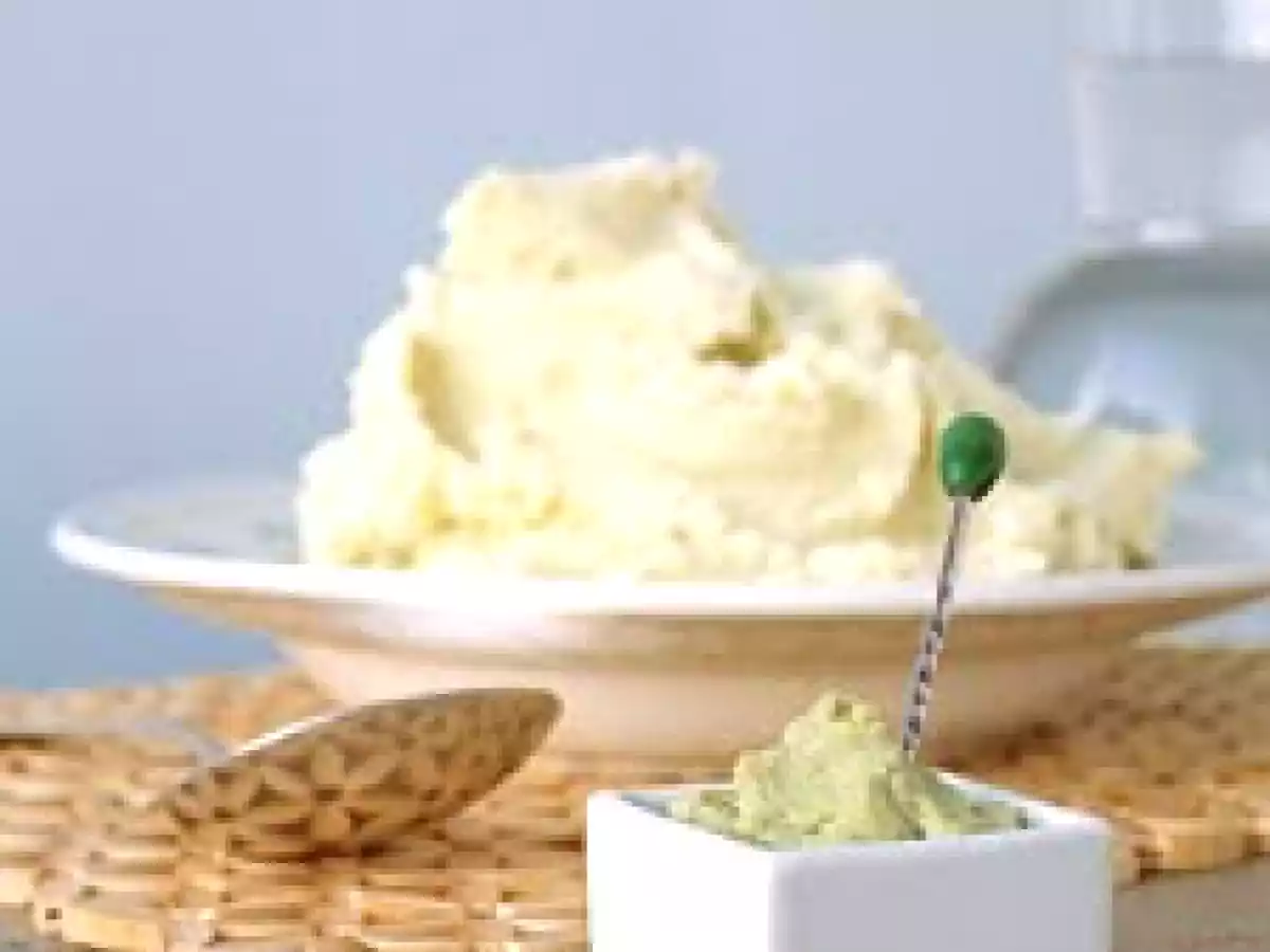 Jagaimo y wasabi, puré de patatas picante