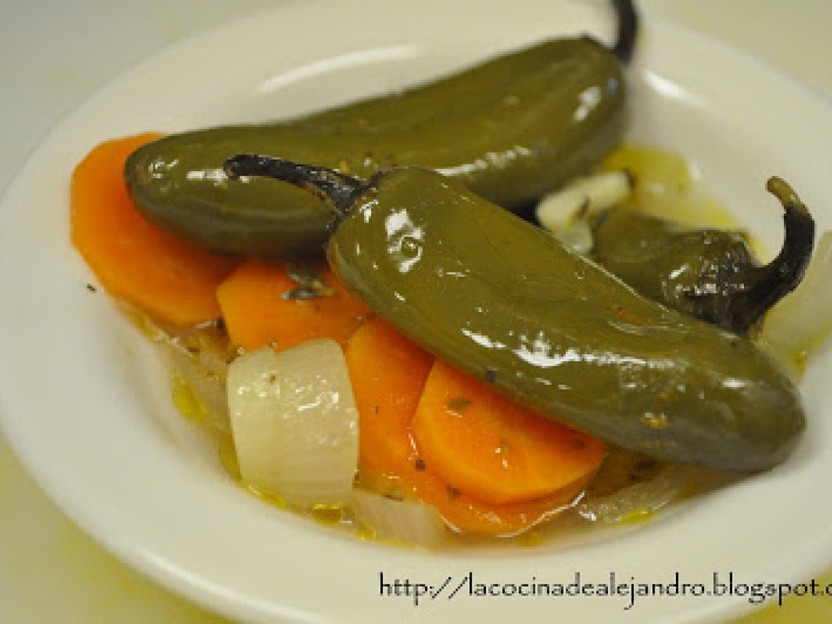 Jalapeños en escabeche... Receta Petitchef