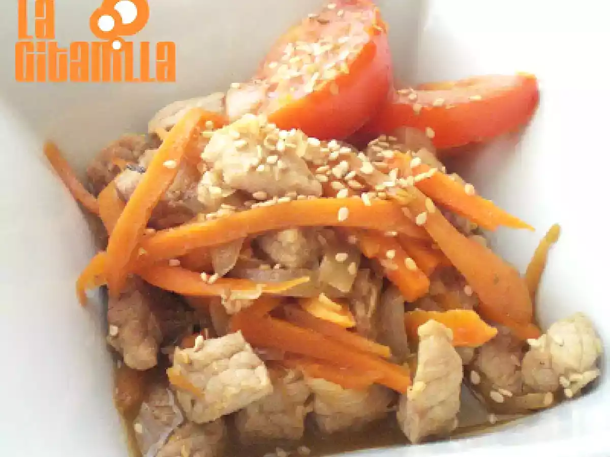 Jamón de cerdo agridulce