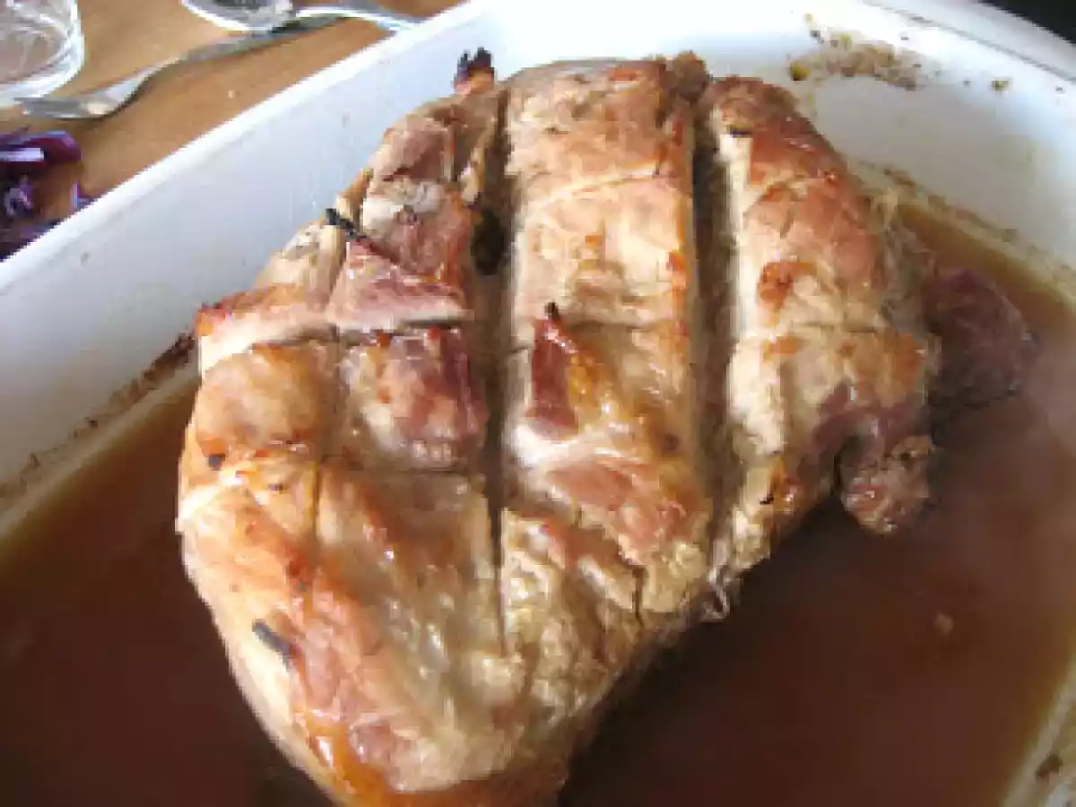 Jamón de cerdo asado dulce