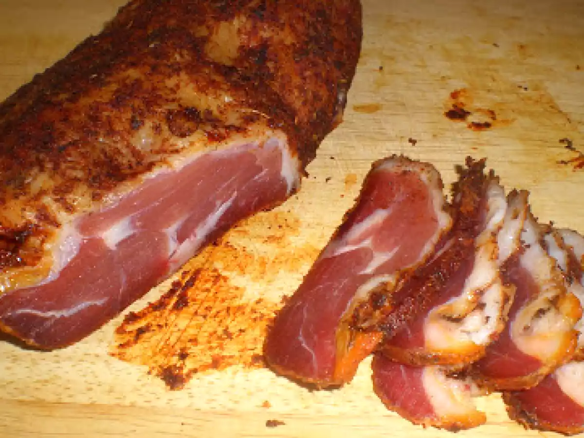 Jamón de pavo curado