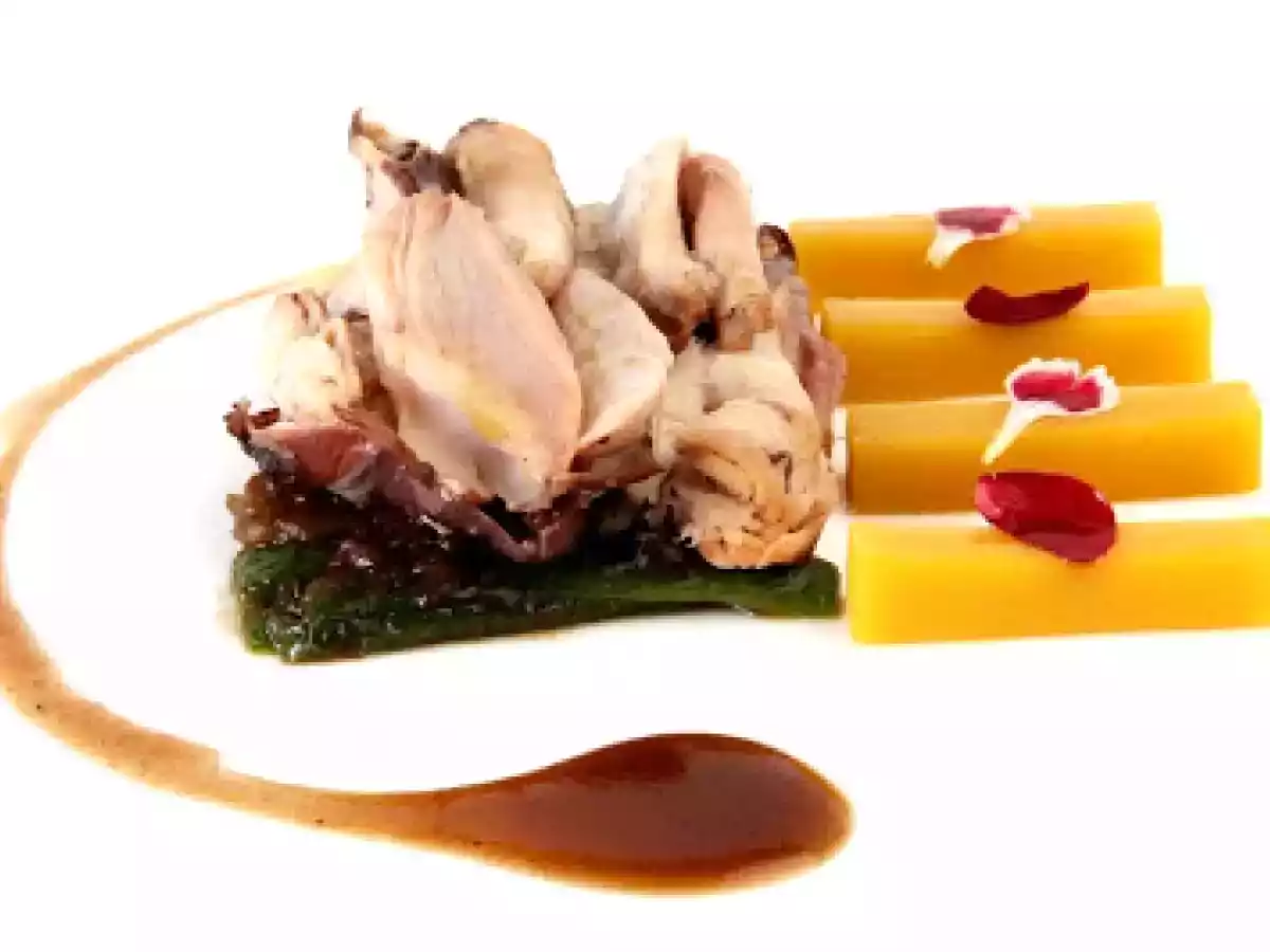 Jamoncito de conejo rustido con verduras