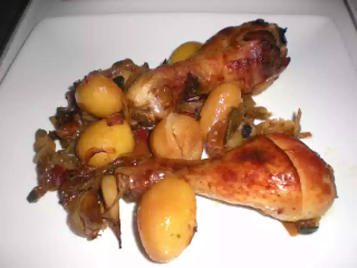 Jamoncitos de pollo en salsa terisaky