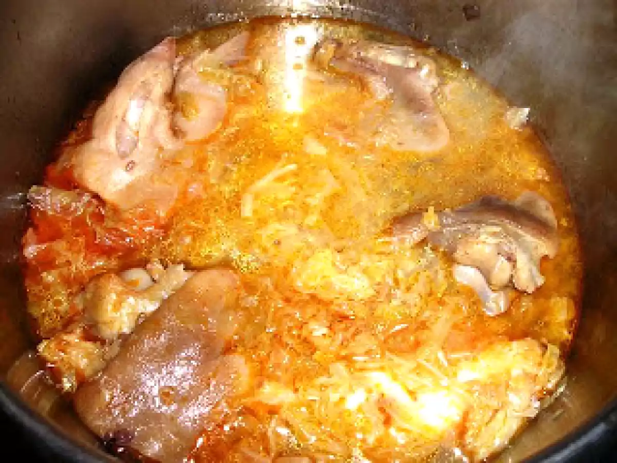 Judías blancas con repollo