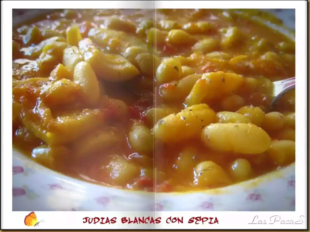 Judías blancas con Sepia (Thermomix)
