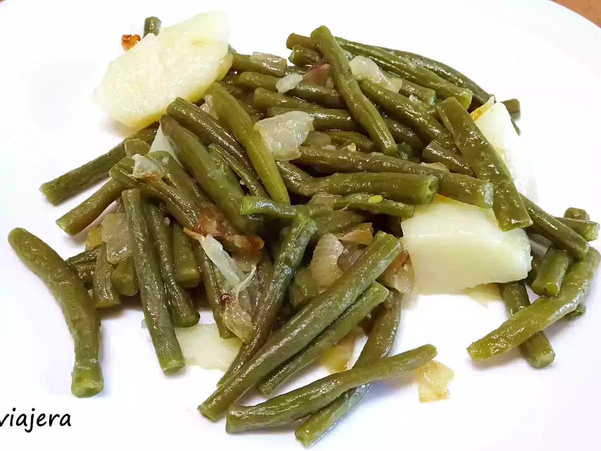 Judías boby encebolladas - foto 2