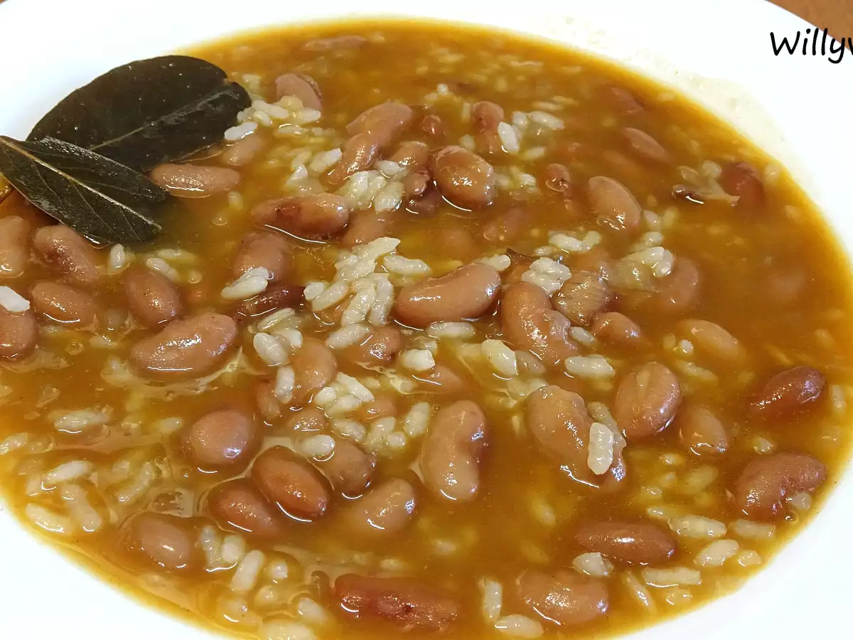 Judías canela con arroz. Olla exprés - foto 2
