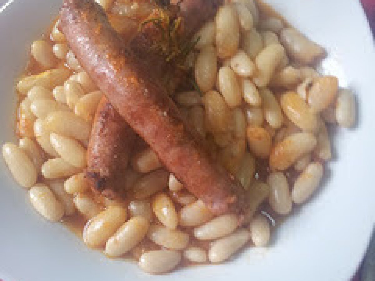 Judias con salchichas Receta Petitchef