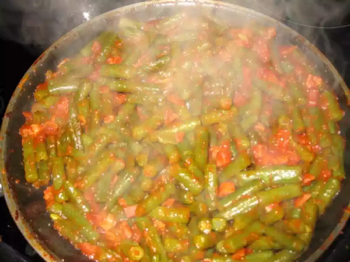 Judías finas salteadas con jamón - foto 5