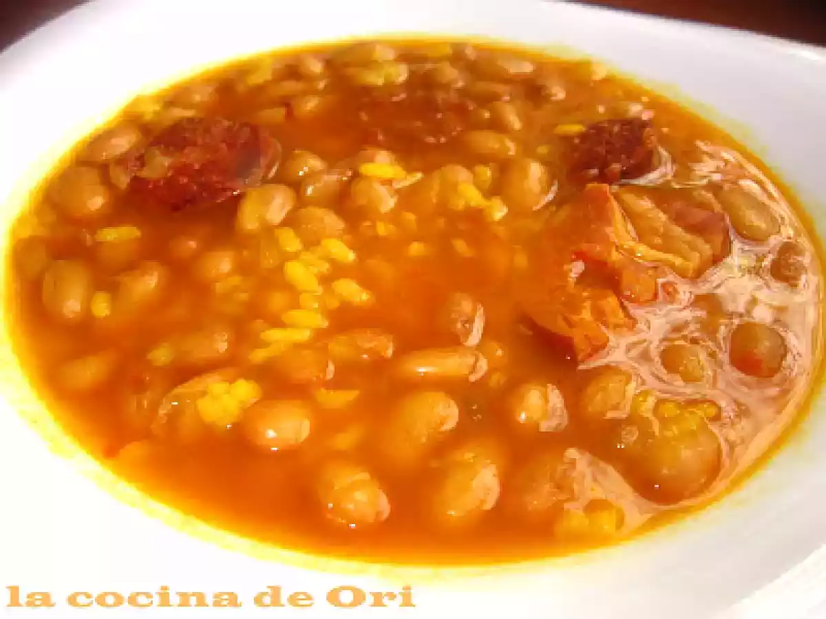 Judías pintas con arroz