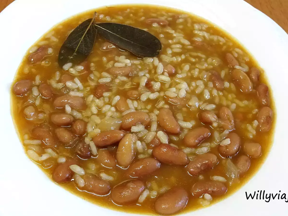 Judías pintas o canela con arroz - foto 2