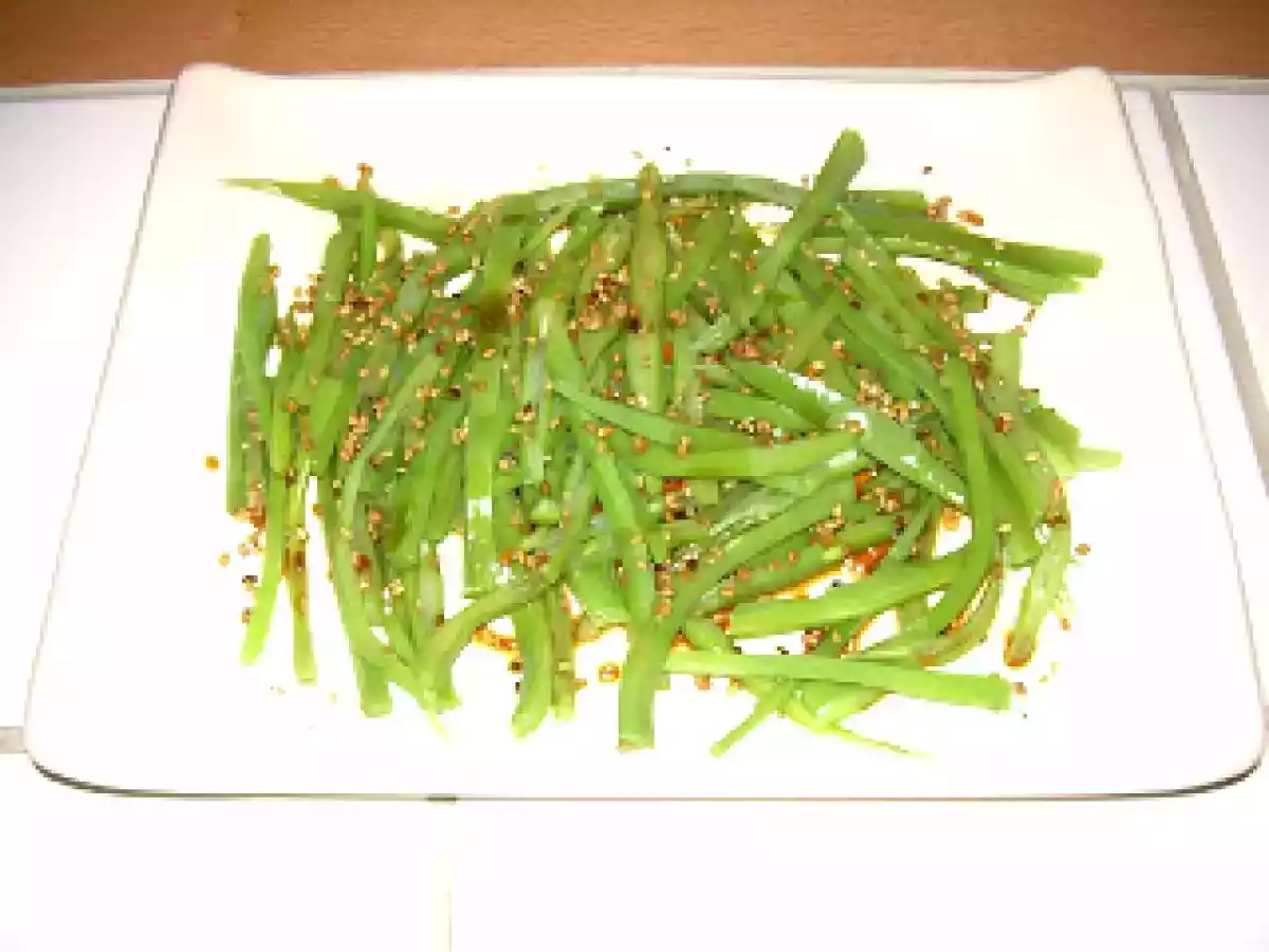 Judías verdes al estilo japonés