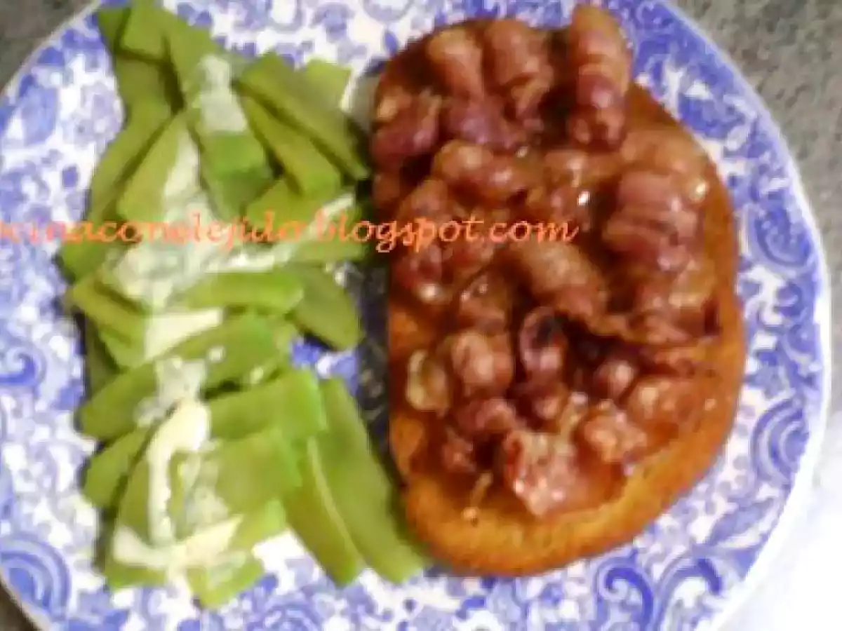 JUDIAS VERDES CON BACON