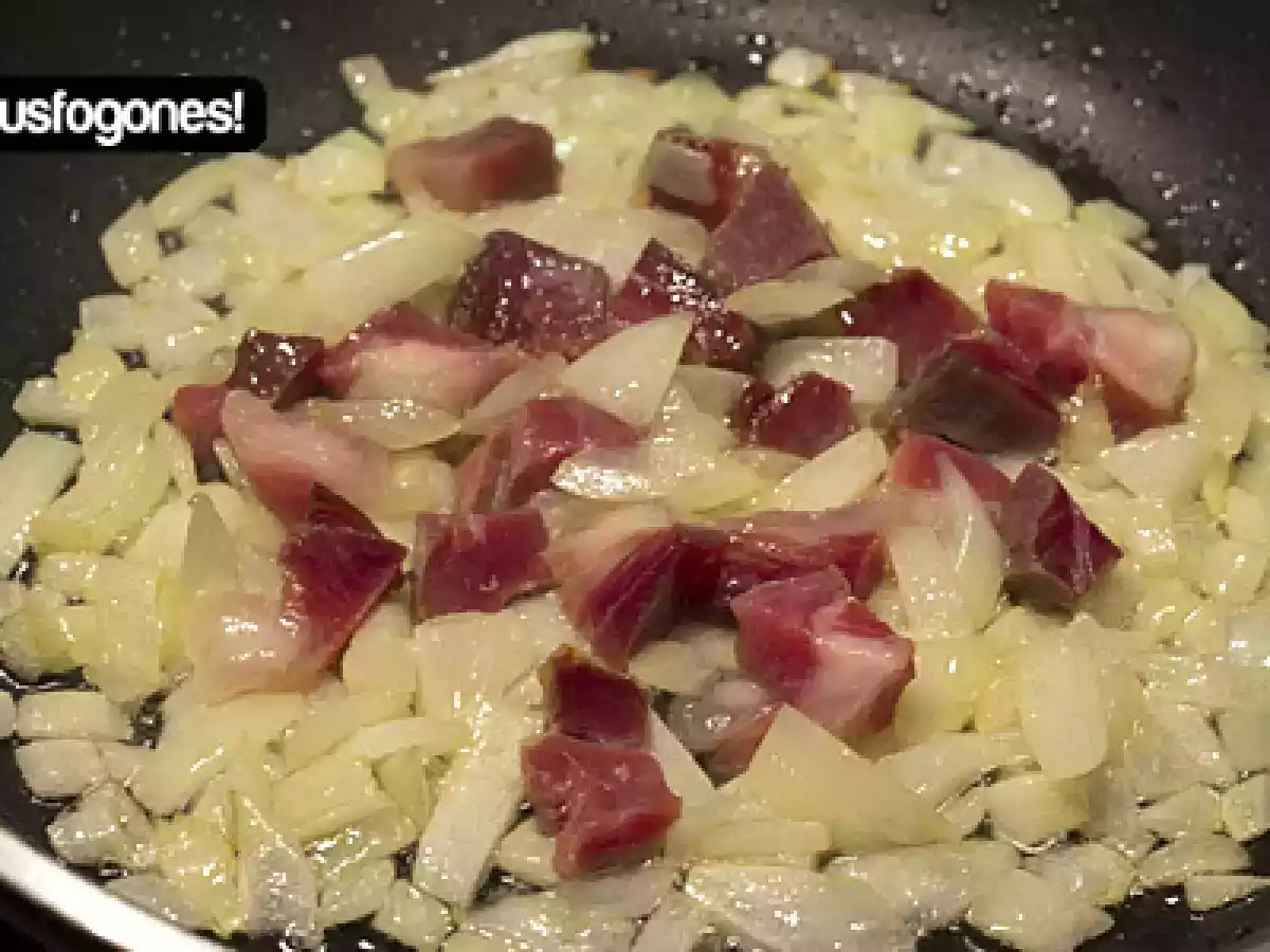 Judias verdes con jamón al ajoarriero - foto 6