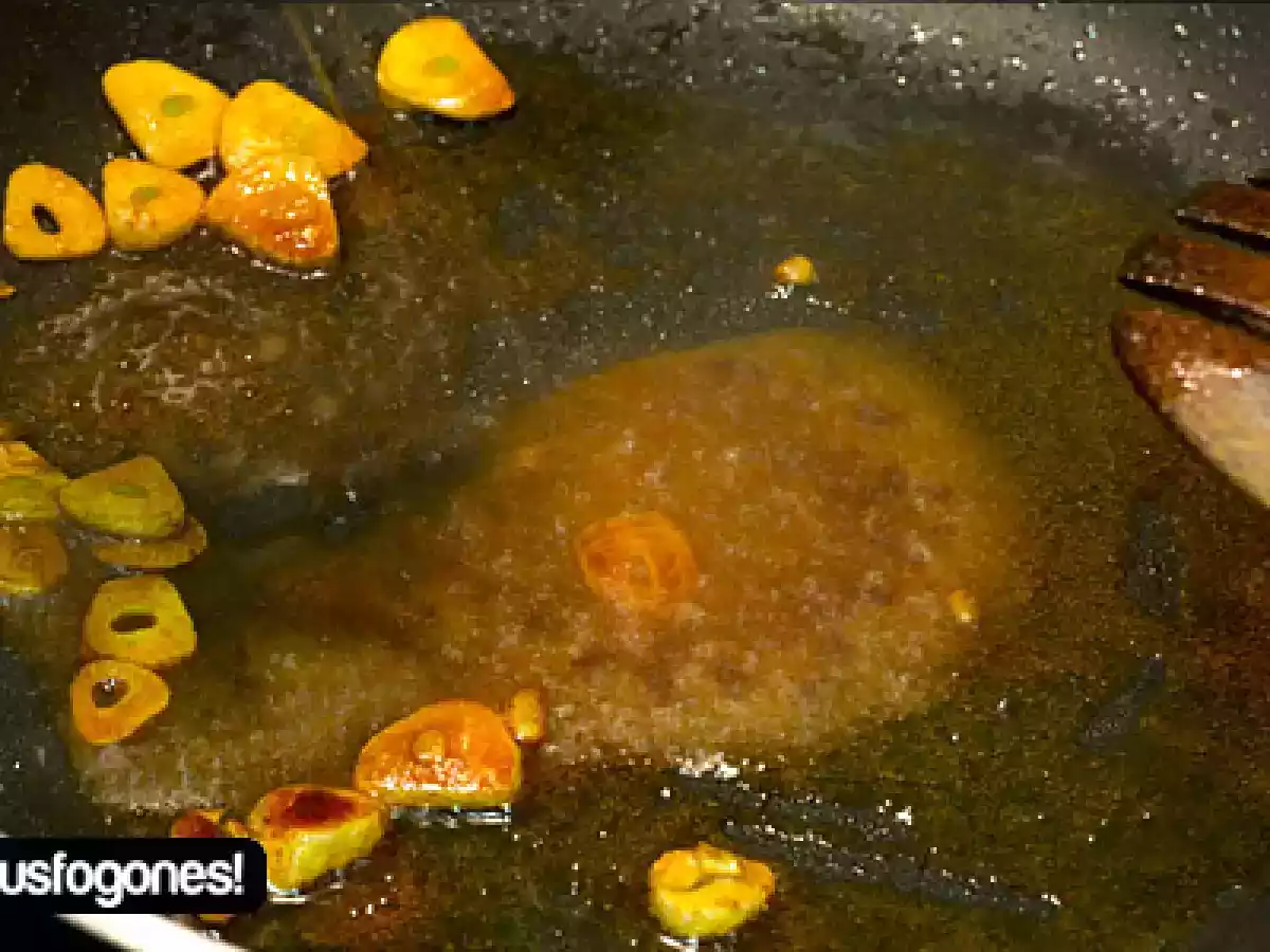 Judias verdes con jamón al ajoarriero - foto 7