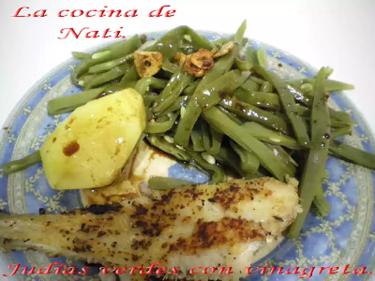 JUDÍAS VERDES CON VINAGRETA.