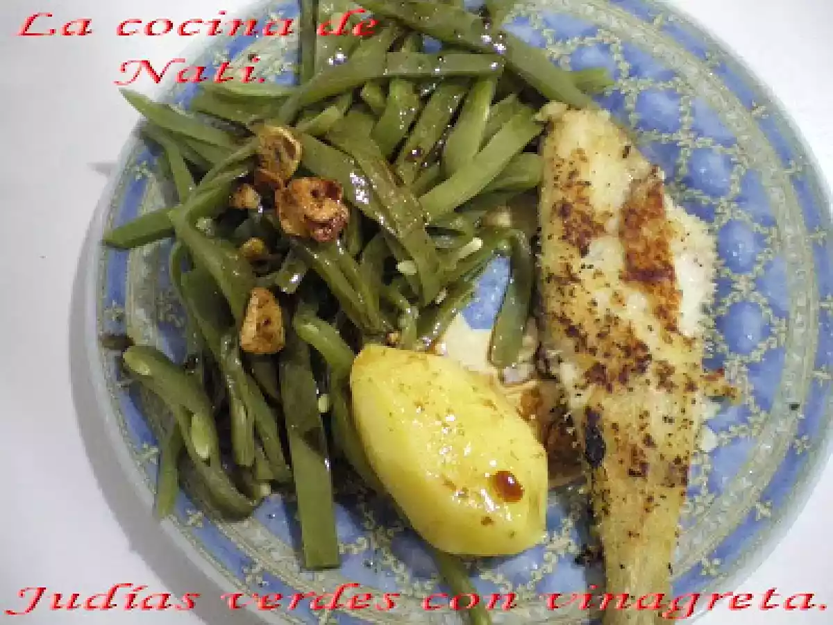 JUDÍAS VERDES CON VINAGRETA. - foto 2