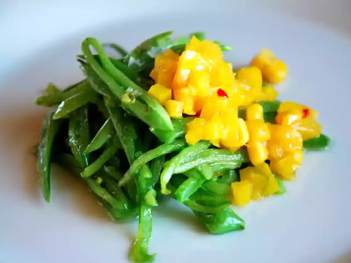 Judías verdes con vinagreta