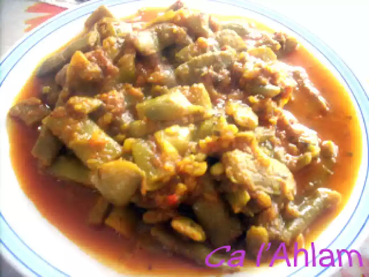 Judias verdes en salsa