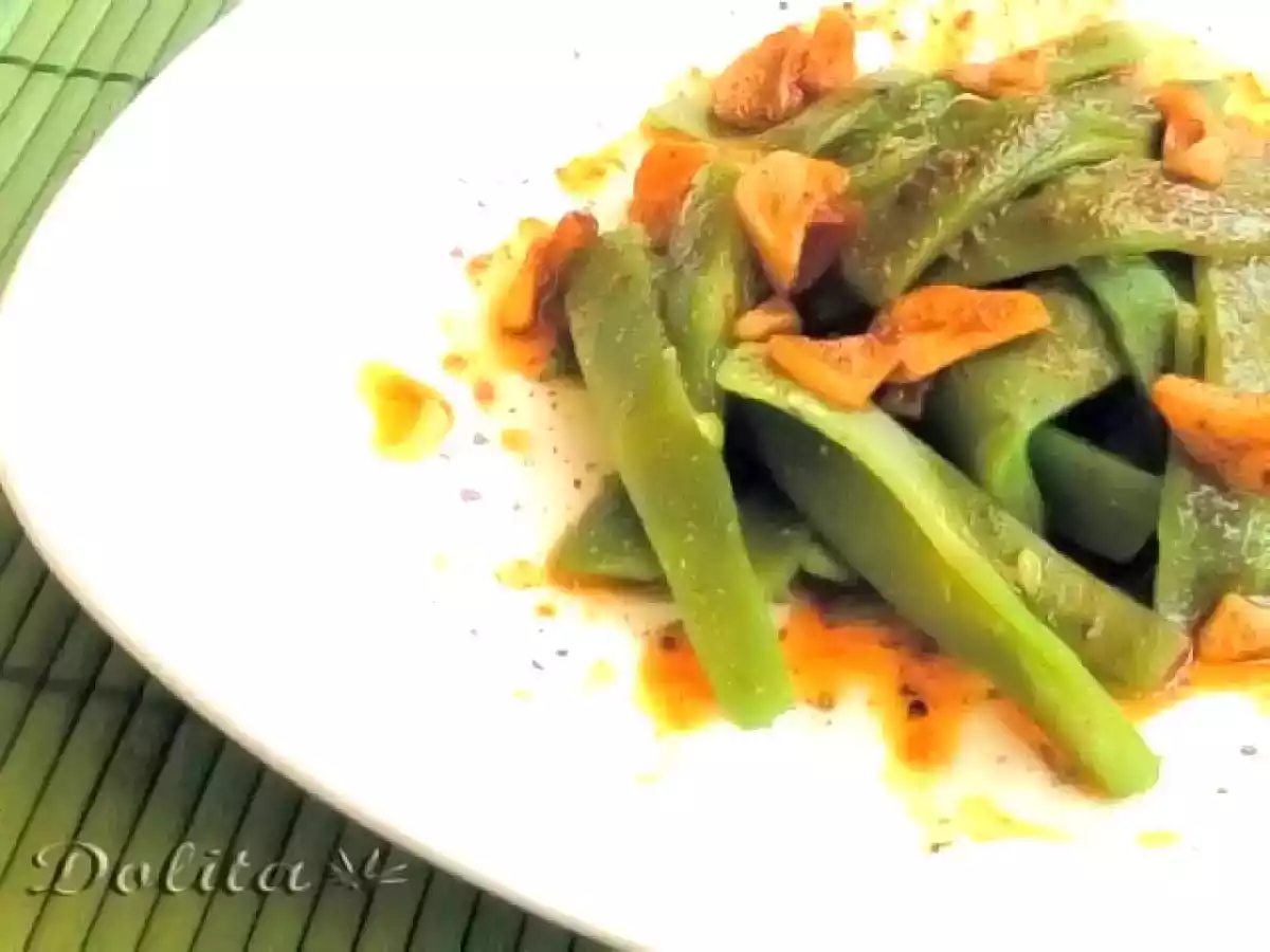 Judías verdes salteadas con ajo - foto 2