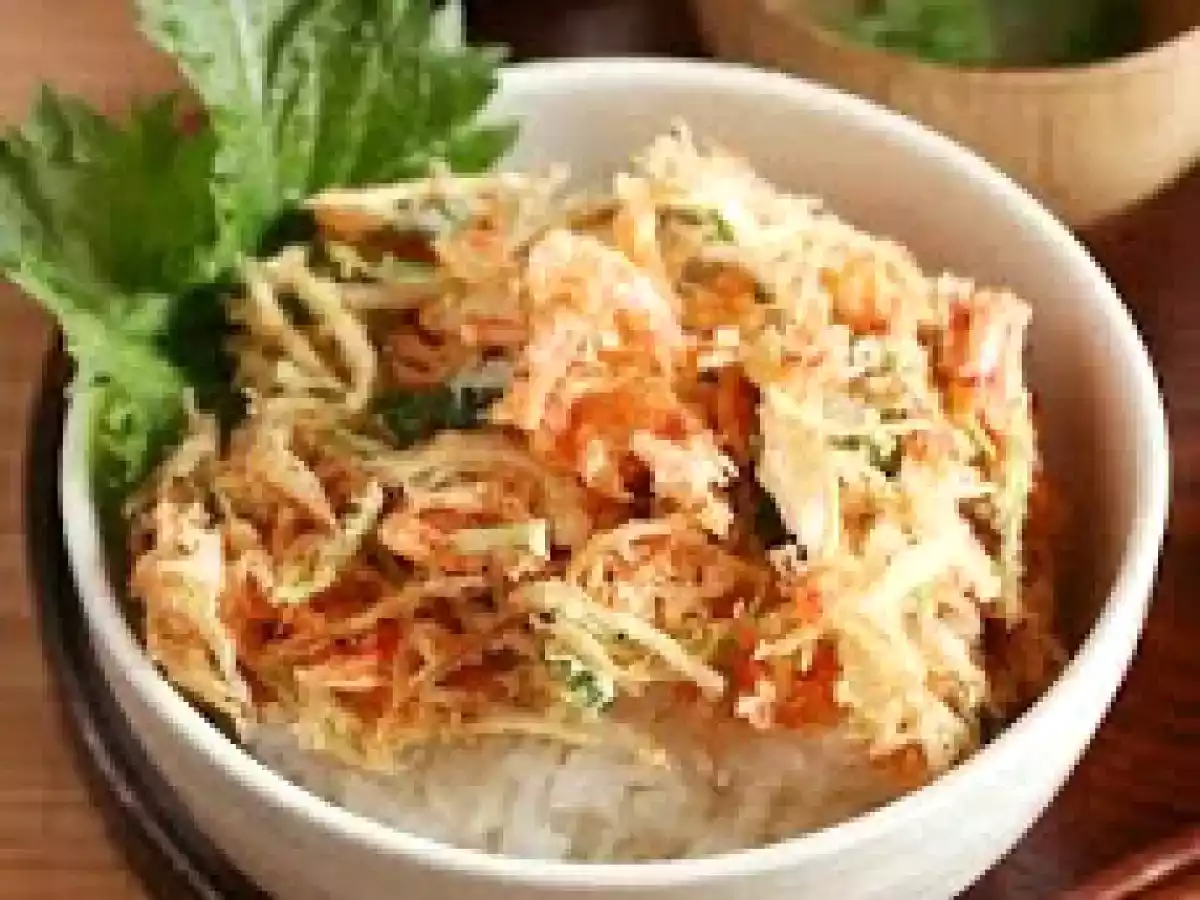 Kakiage, Tempura de Gambas y Puerro