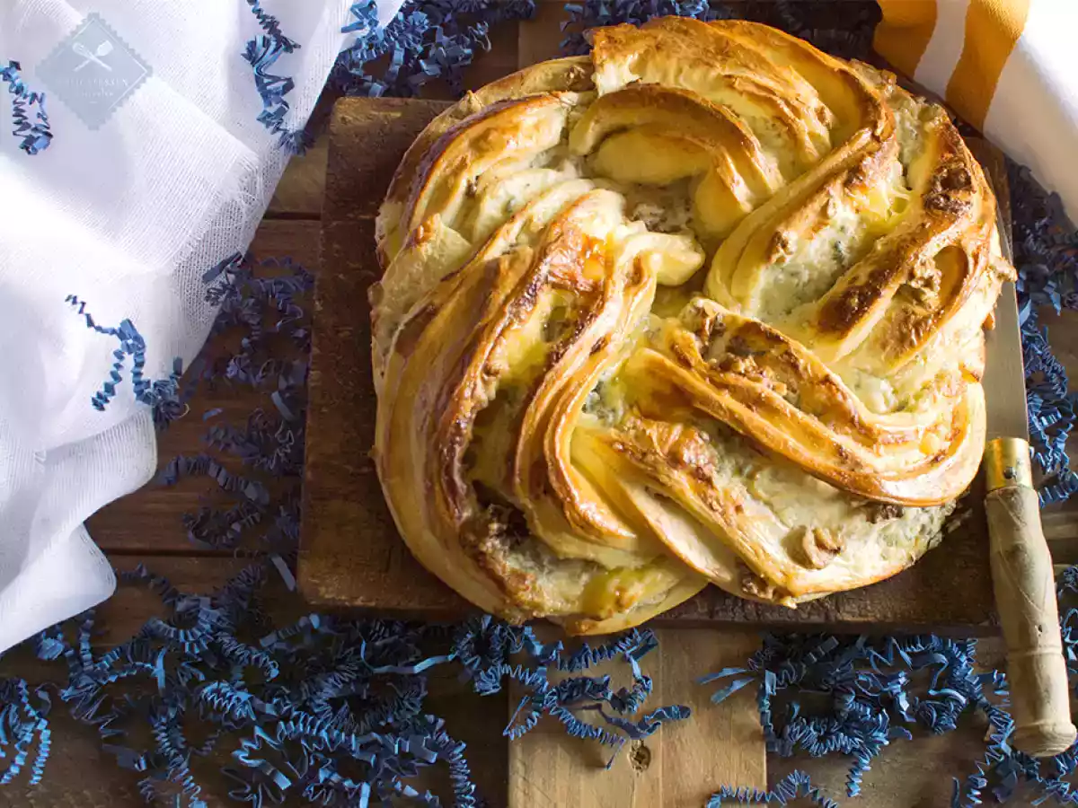 Kringle de queso y nueces