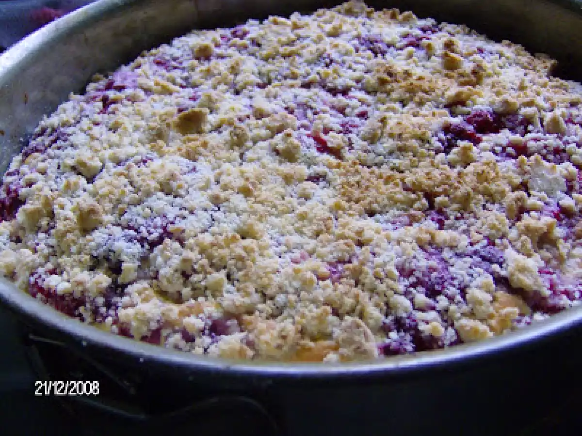 Kuchen chileno con streusel (Streuselkuchen)