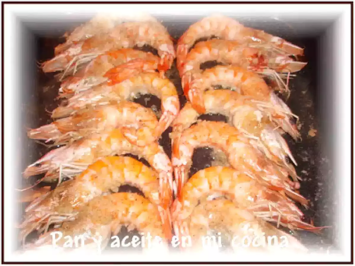LANGOSTINOS AL HORNO