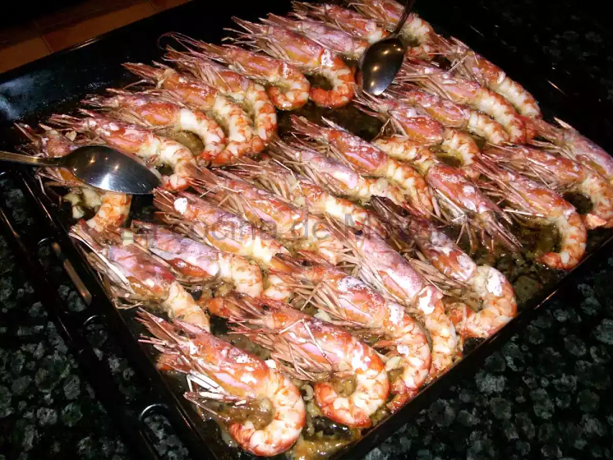 Langostinos al horno