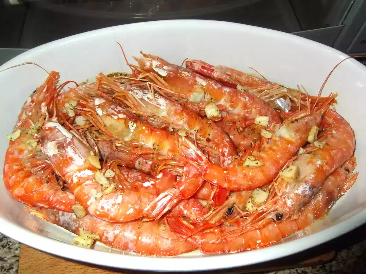 LANGOSTINOS AL HORNO