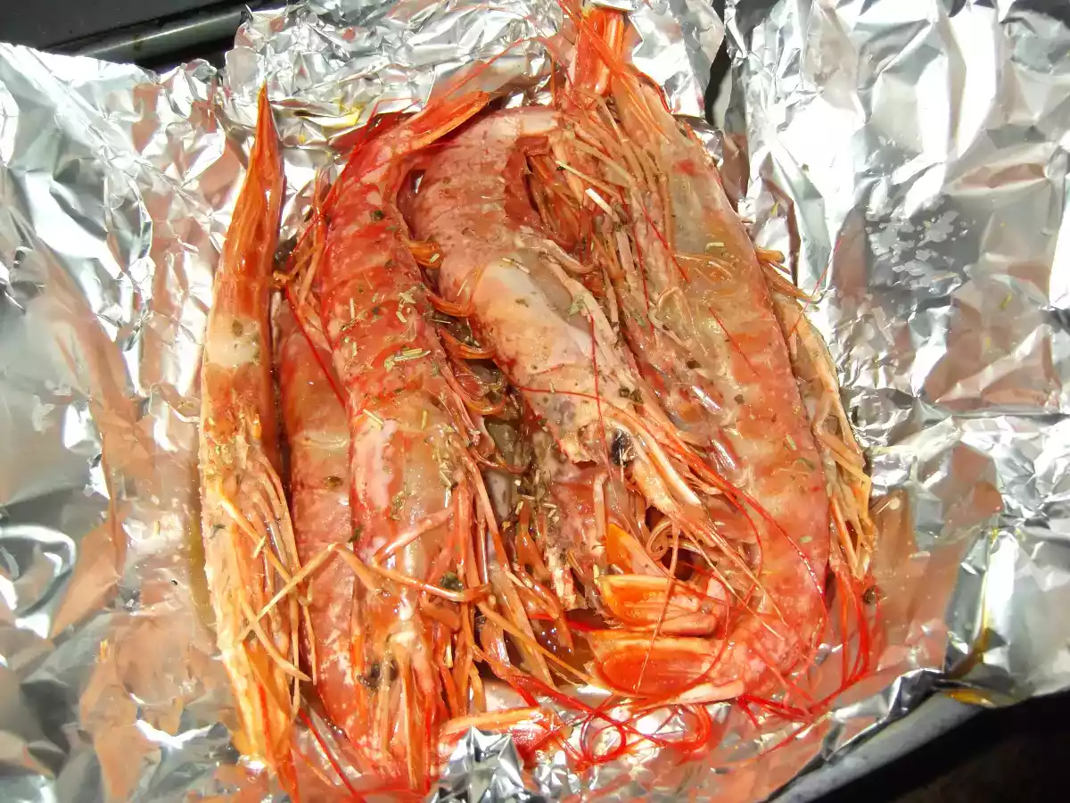 Langostinos al papillote - foto 2