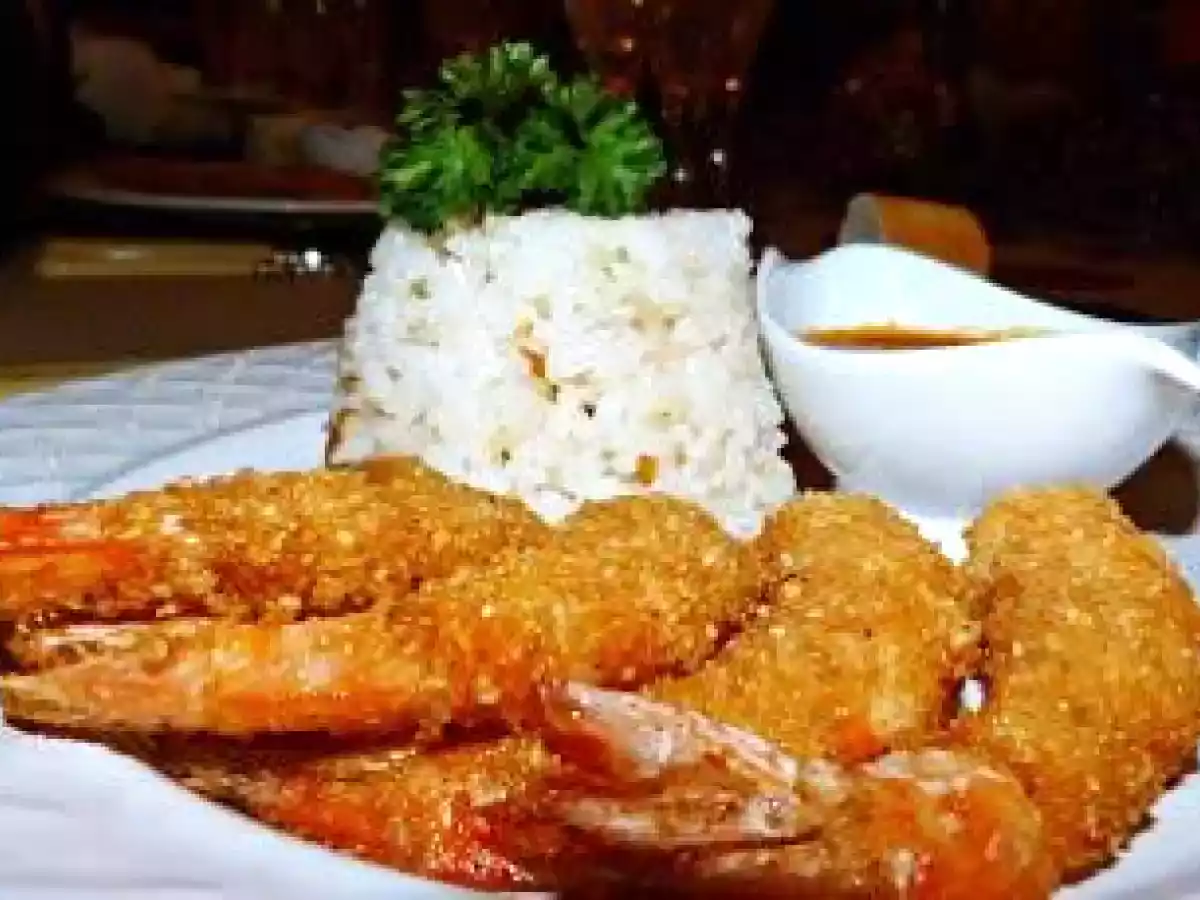 Langostinos en brocheta