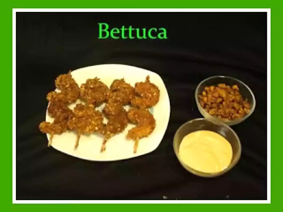 Langostinos rebozados en kikos