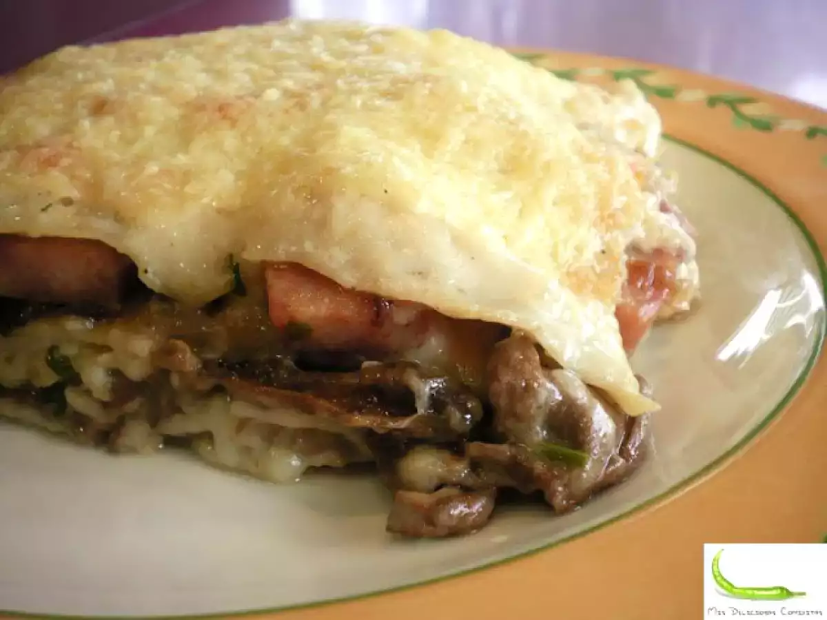 Lasagna de boletus