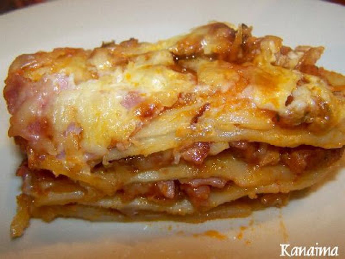 Lasagna de carne y bacon Receta Petitchef