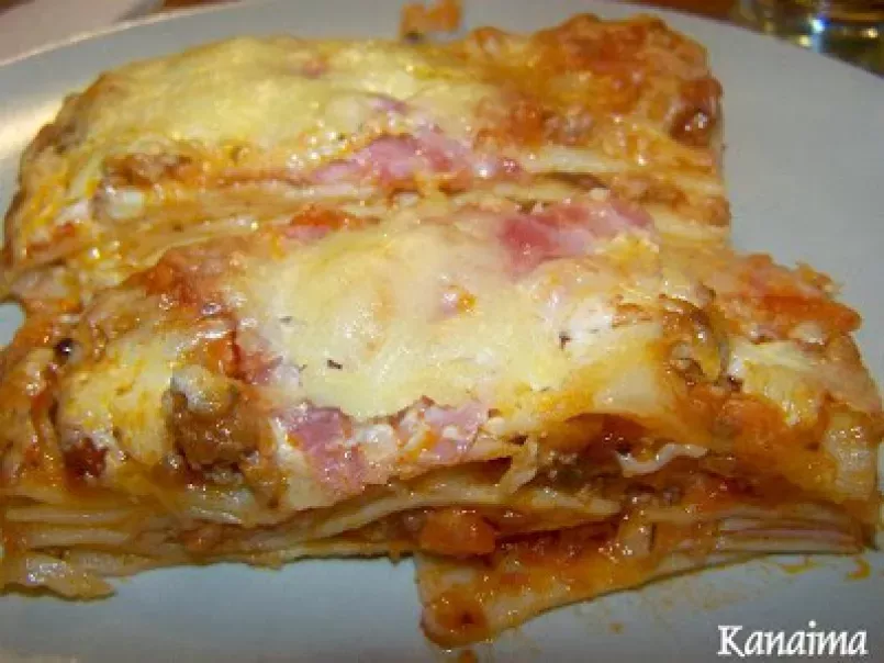 Lasagna de carne y bacon - foto 3