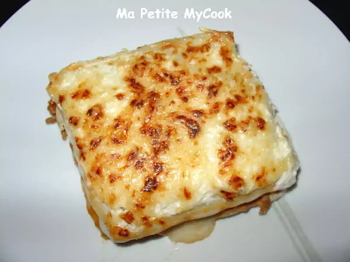 Lasaña boloñesa con mozzarella - foto 3