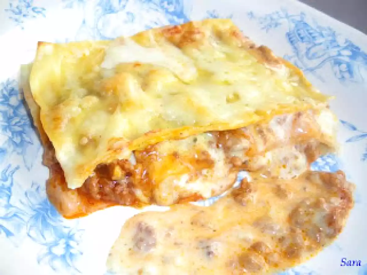 Lasaña con bechamel de calabacín - foto 2