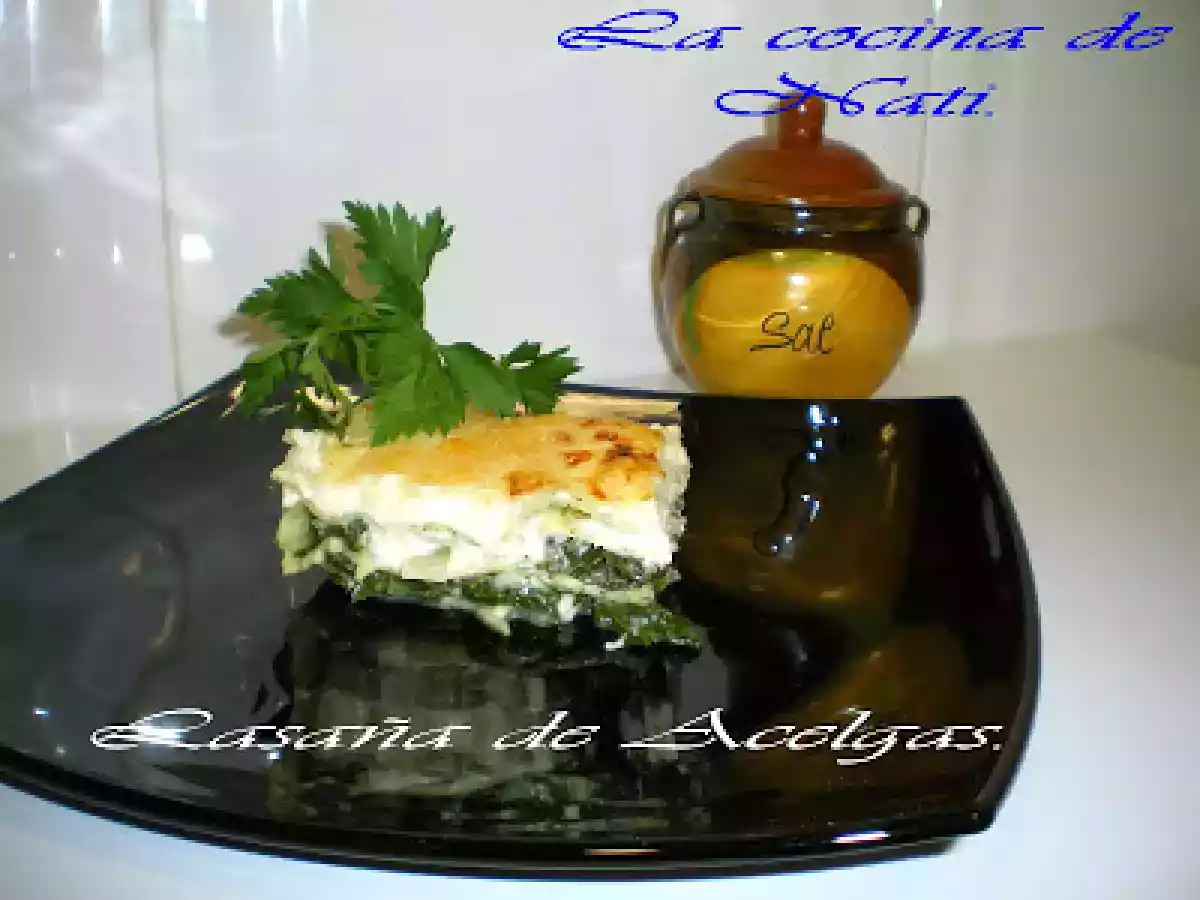 LASAÑA DE ACELGAS. - foto 2