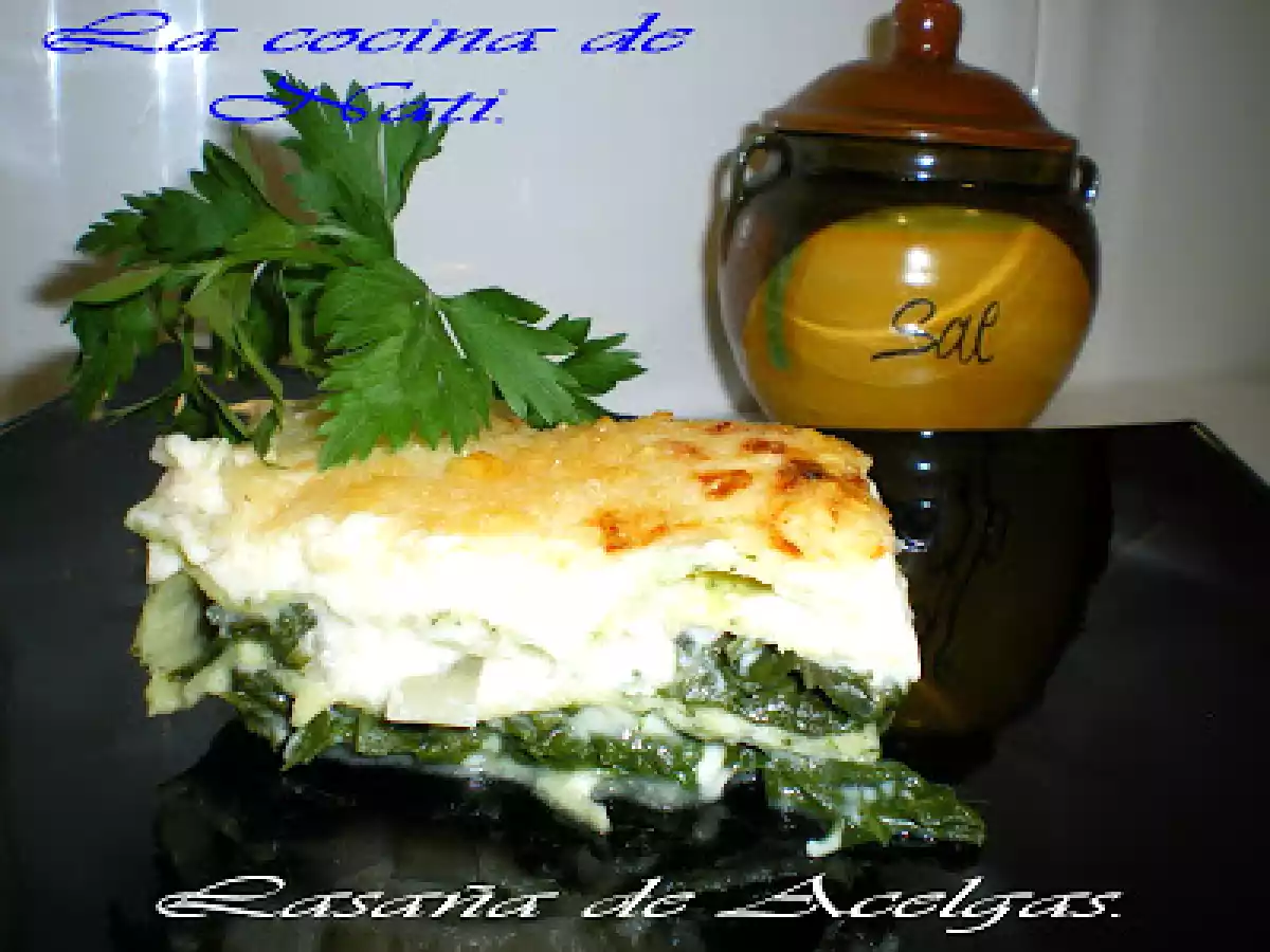LASAÑA DE ACELGAS. - foto 3