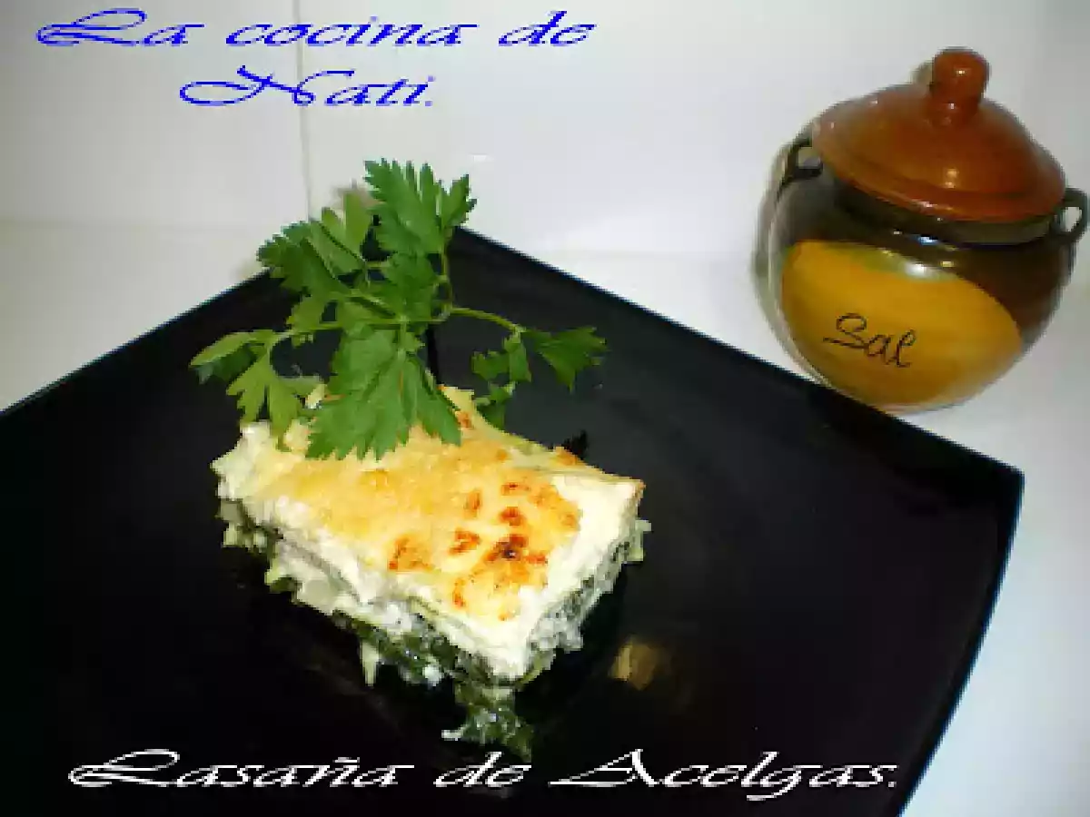 LASAÑA DE ACELGAS. - foto 4