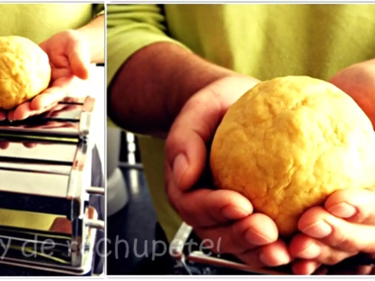 Lasaña de acelgas con chorizo (pasta fresca) - foto 2