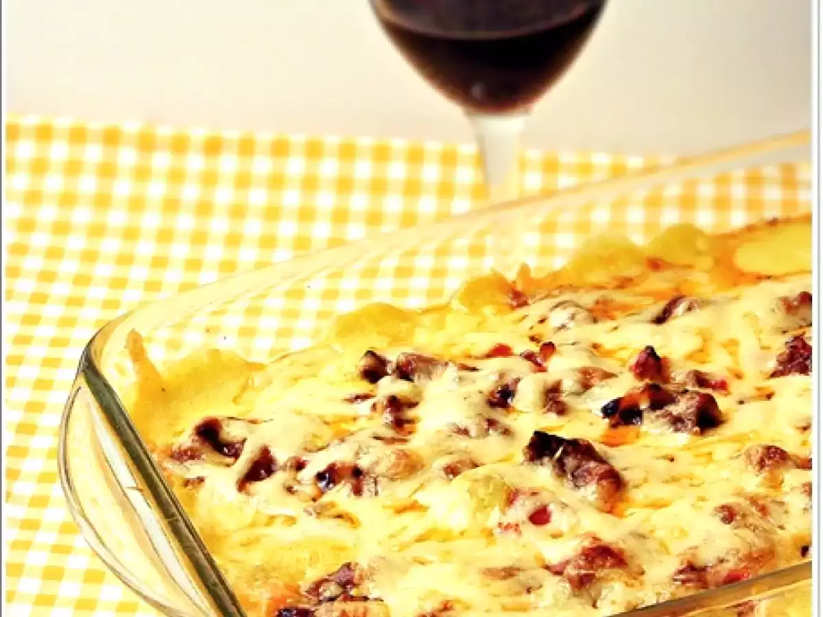 Lasaña de acelgas con chorizo (pasta fresca) - foto 4